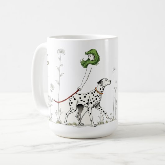 Mug Marcher le chien (Devant gauche)