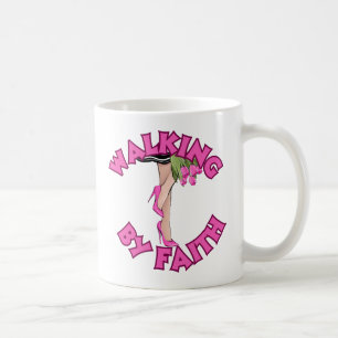 Mug Marcher par la foi - Citation chrétienne inspirant