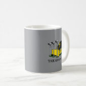 Mug Marcher Sur Bulldozer Drôle Hommes Femmes De Const (Devant droit)