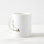 Mug Marcheur de chiens Zombie (Devant gauche)