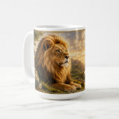 Mug Marchez avec courage Lion (Devant gauche)