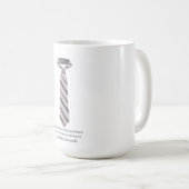 Mug Marchez avec moi Papa Citation de cravate de la fê (Devant droit)