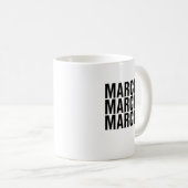 Mug Marcia. Marcia. Marcia. (Devant droit)