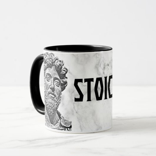 Mug Marcus Aurelius - Stoic On! (Devant gauche)