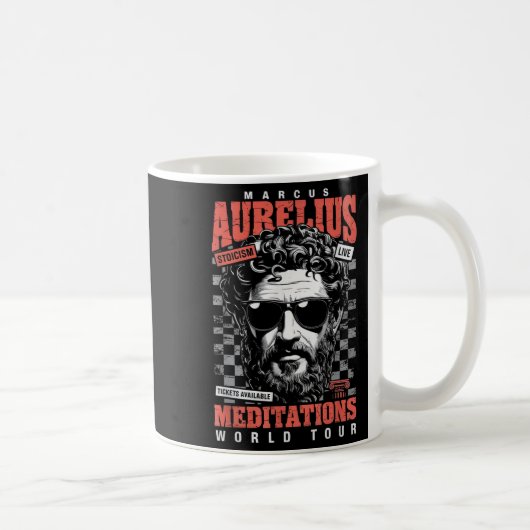 Mug Marcus Aurelius Stoïque Philosophe Citation Motiva (Droite)