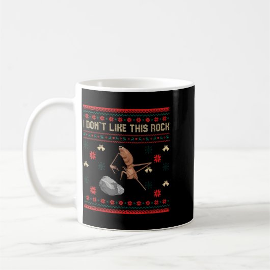 Mug Marcus The Worm I Dont Like This Rock Christmas Ug (Gauche)