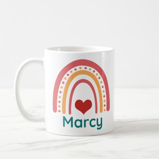 Mug Marcy Vintage Boho Arc-en-ciel (Gauche)