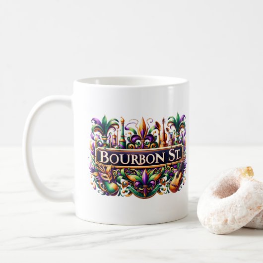 Mug Mardi Gras (Avec donut)