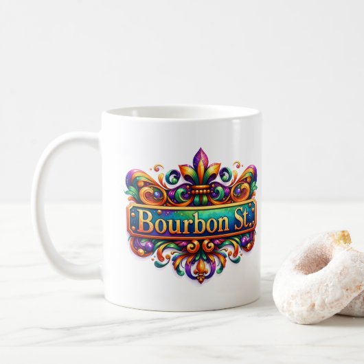 Mug Mardi Gras (Avec donut)