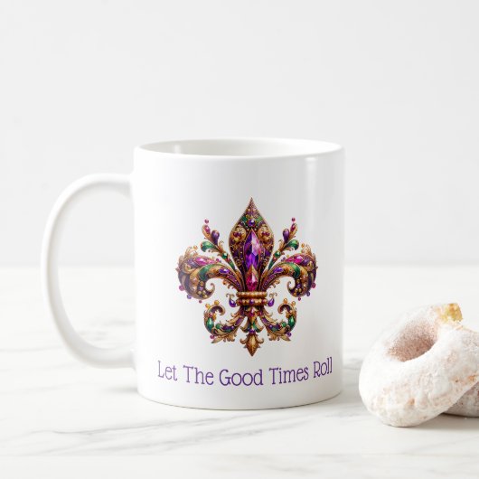 Mug Mardi Gras  (Avec donut)