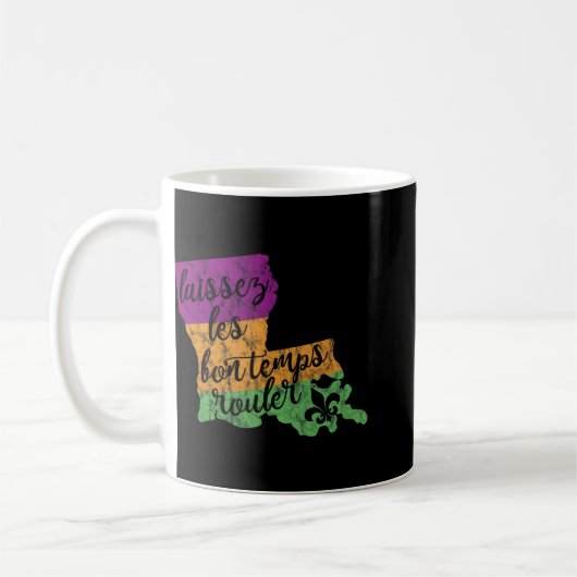 Mug Mardi Gras 2025 Laissez Les Bon Temps Rouler New O (Gauche)