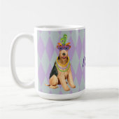 Mug Mardi Gras Airedale (Gauche)