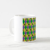 Mug Mardi Gras Arlequin Fleur De Lis (Devant gauche)