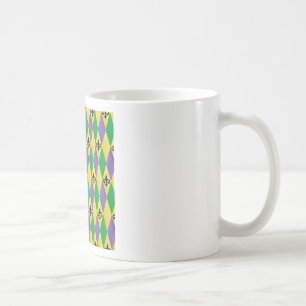 Mug Mardi Gras Arlequin Fleur De Lis