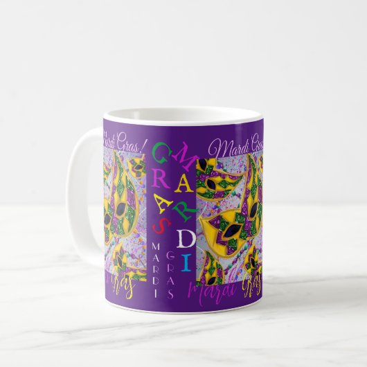 MUG MARDI GRAS ART (Devant gauche)