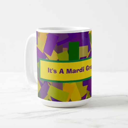Mug Mardi Gras Blocks (Devant gauche)
