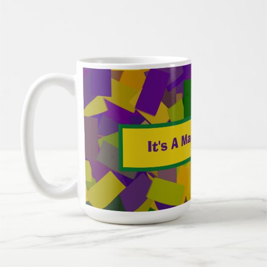 Mug Mardi Gras Blocks (Gauche)