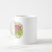 Mug Mardi Gras Carnaval Fat Tuesday Latch Crochet Lain (Devant gauche)