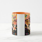 Mug Mardi Gras Cocktail Futur Du Milieu Du Siècle (Centre)