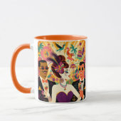 Mug Mardi Gras Cocktail Futur Du Milieu Du Siècle (Gauche)