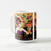 Mug Mardi Gras Cocktail Party du milieu du siècle (Devant gauche)