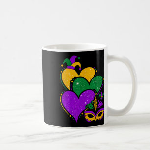 Mug Mardi Gras Coeurs mignons Femmes Filles Enfants Vi