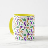Mug Mardi Gras coloré à motifs (Devant gauche)