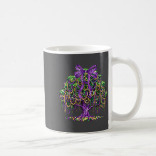 Mug Mardi Gras Coquette Nœud Arbre de Perles Carnaval