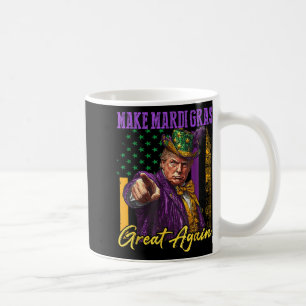 Mug Mardi Gras Donald Trump Funny Mardi Gras Américain