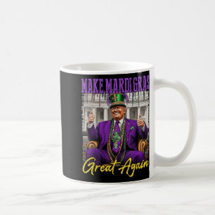 Mug Mardi Gras Donald Trump Grand à nouveau drapeau am