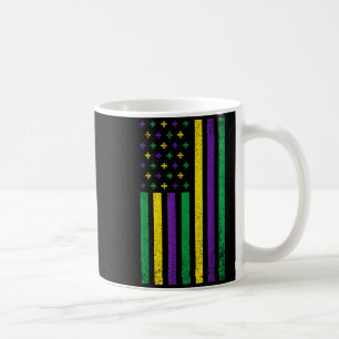 Mug Mardi Gras Drapeau Américain Carnaval Patriotique