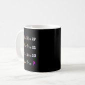 Mug Mardi Gras Équation Math Pour Les Étudiants Mard (Devant gauche)