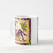 Mug Mardi Gras Femme Au Milieu Du Siècle Avec Martini  (Devant gauche)