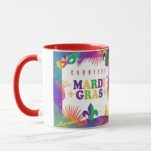 Mug Mardi Gras Festival de Musique Fleur de Lis Tropic