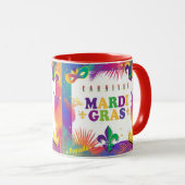 Mug Mardi Gras Festival de Musique Fleur de Lis Tropic (Devant droit)