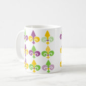 Mug Mardi Gras Fleur de Lis (Devant gauche)