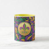 Mug Mardi Gras Fleur de lis (Centre)