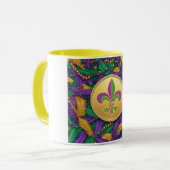 Mug Mardi Gras Fleur de lis (Devant gauche)