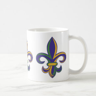 Mug Mardi gras Fleur De Lis d'OPUS