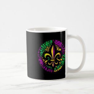 Mug Mardi Gras Fleur De Lis Tie Dye Hommes Femmes Carn