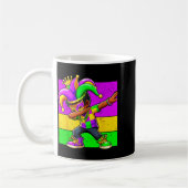 Mug Mardi Gras Funny Dabbing Black Boy Jester Hat Kid  (Gauche)