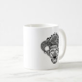 Mug Mardi Gras Jester b/w (Devant droit)