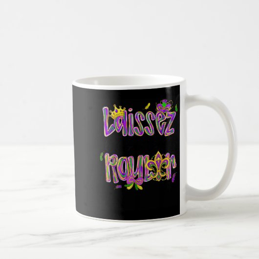 Mug Mardi Gras Laissez Les Bon Temps Rouler Beads Fleu (Droite)