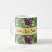 Mug Mardi Gras Laissez Les Bon Temps Rouler Masks (Devant gauche)