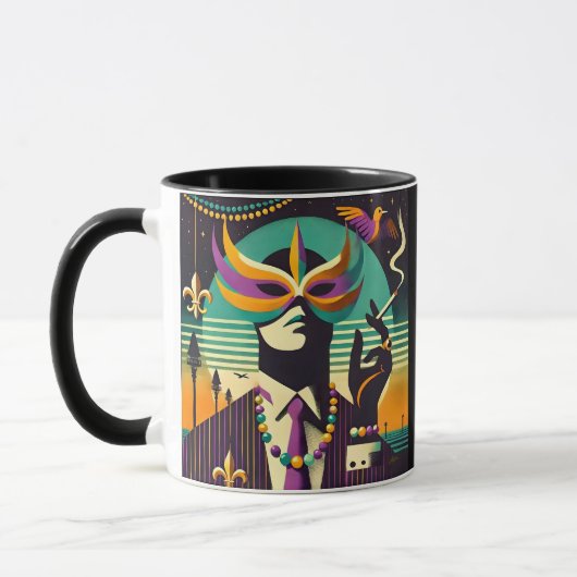 Mug Mardi Gras L'Homme Fumeur (Gauche)