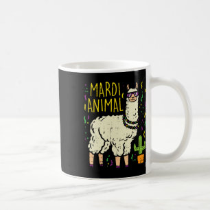 Mug Mardi Gras Llama Party Animal Funny Alpaca Carniva