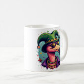 Mug Mardi Gras Magic : Le Flamant rose Rose Jouant (Devant droit)