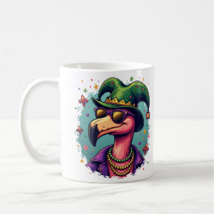 Mug Mardi Gras Magic : Le Flamant rose Rose Jouant