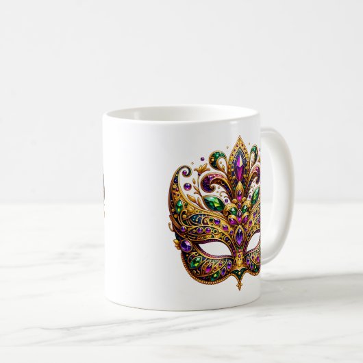 Mug Mardi Gras Mask  (Devant droit)