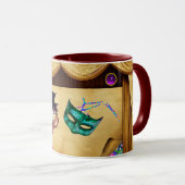 Mug MARDI GRAS MASQUERADE MASQUES Théâtre Scène (Devant droit)